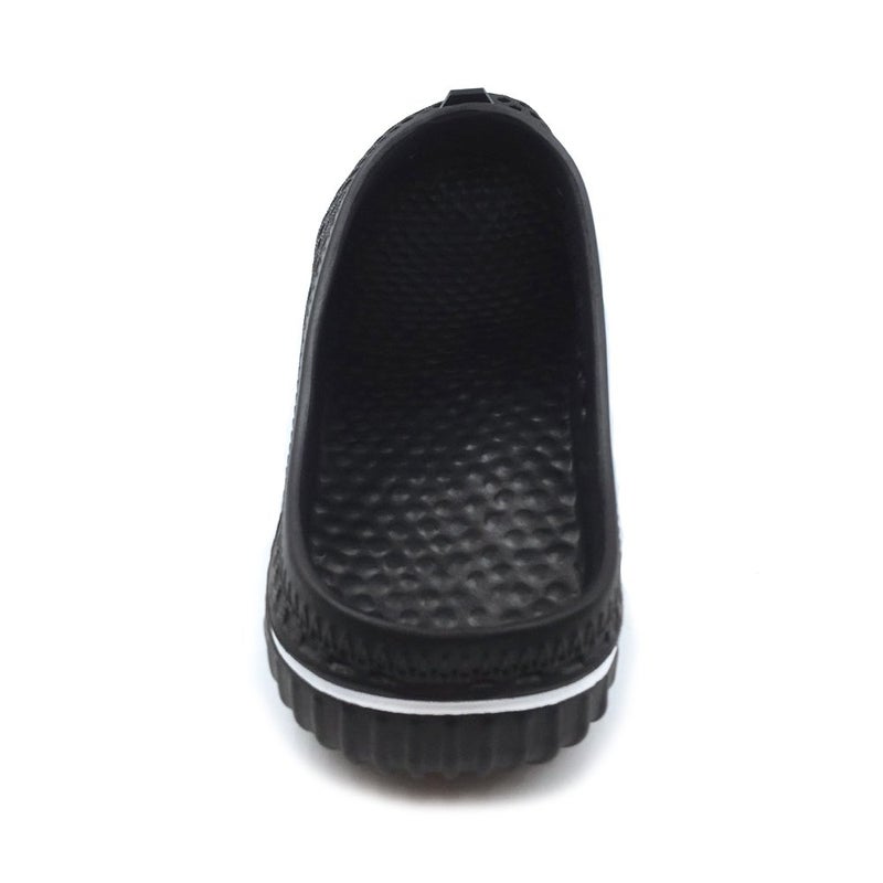 Amoji Garden Clogs Shower Shoes Rubber Sandals Yard Beach Pool House Summer Slipper 1702 Black 9 Women/7.5 Men - Image 4
